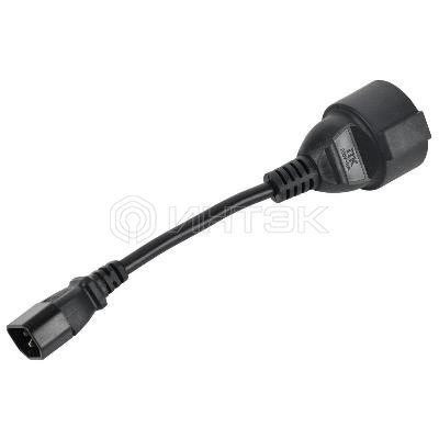 Адаптер PDU 3х1.5 10см с разъемами C14-Schuko ITK PC-C14D-10CM изображение, фото