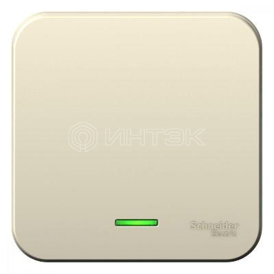 Выключатель 1-кл. ОП Blanca 10А IP20 (сх. 1) 250В с подсветкой с изолир. пластиной молочн.  Systeme Electric BLNVA101112 изображение, фото