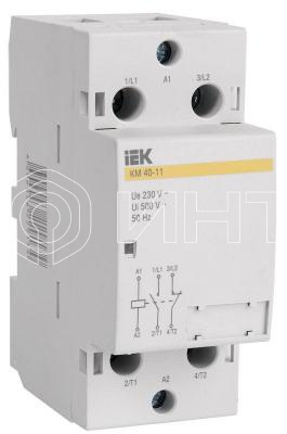 Контактор модульный КМ40-11 40А/2п 1з AC IEK MKK10-40-11 изображение, фото