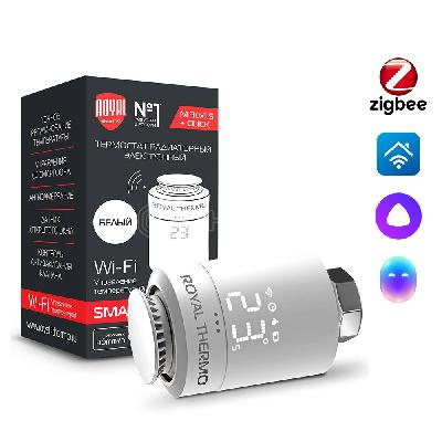 Термостат радиаторный электронный Royal Thermo Smart Heat, белый изображение, фото