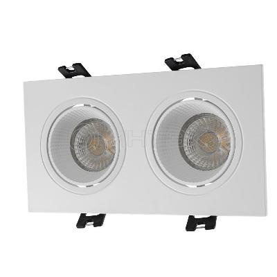 Светильник 10Вт GU5.3 IP20 LED встраив. пластик бел./бел. DENKIRS 654407 изображение, фото