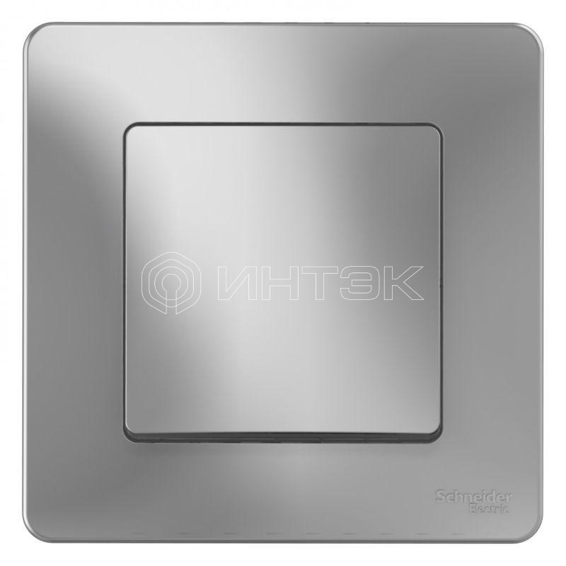Выключатель 1-кл. СП Blanca 10А IP20 (сх. 1) 250В алюм.  Systeme Electric BLNVS010103 изображение, фото