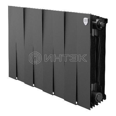 Радиатор биметаллический Royal Thermo PianoForte 300 Чёрный - 8 секц. изображение, фото