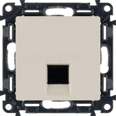 Розетка компьютерная 1-м Valena Life RJ45 кат.5E UTP с лицев. панелью механизм сл. кость Legrand 753540 изображение, фото