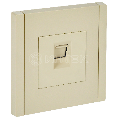  Розетка компьютерная RJ45 кат.5E FP432 ваниль IEK FORTE&PIANO FP-K10-1-K10 изображение, фото