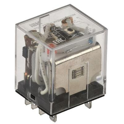 Реле РЭК 77-3(LY3) 10А 24В AC с индикацией IEK RRP10-3-10-024A-LED изображение, фото