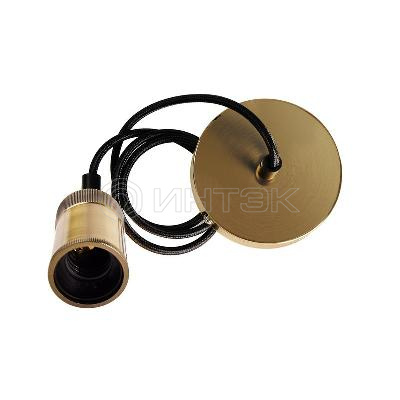 Патрон с проводом RETRO PLC 03 E27 230V/1M ANTIQUE BRONZE Pro JazzWay 5039032 изображение, фото