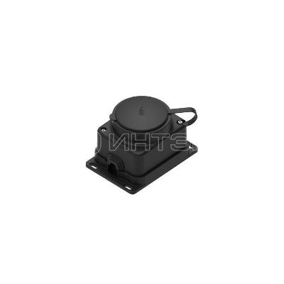 Колодка удлинителя 1-м MultiSet 16А 250В IP44 с заземл. каучук черн.  Systeme Electric MST4003BK изображение, фото
