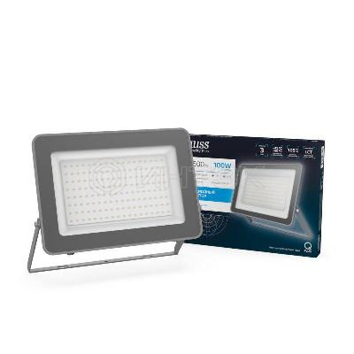 Прожектор светодиодный Qplus 100Вт 6500К IP65 10500лм 175-265В ДО графит. GAUSS 690511100 изображение, фото