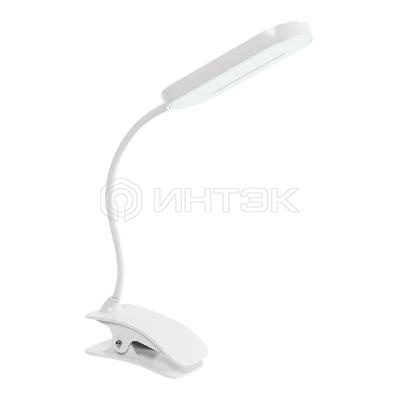 Светильник настольный DeskGX2001 8Вт 6400К 220В RA>80 прищепка диммируемая бел. КОСМОС KOC_DESKGX2101 изображение, фото