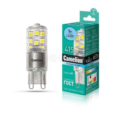Лампа светодиодная LED5-G9-NF/845/G9 5Вт 220В Camelion 13705 изображение, фото