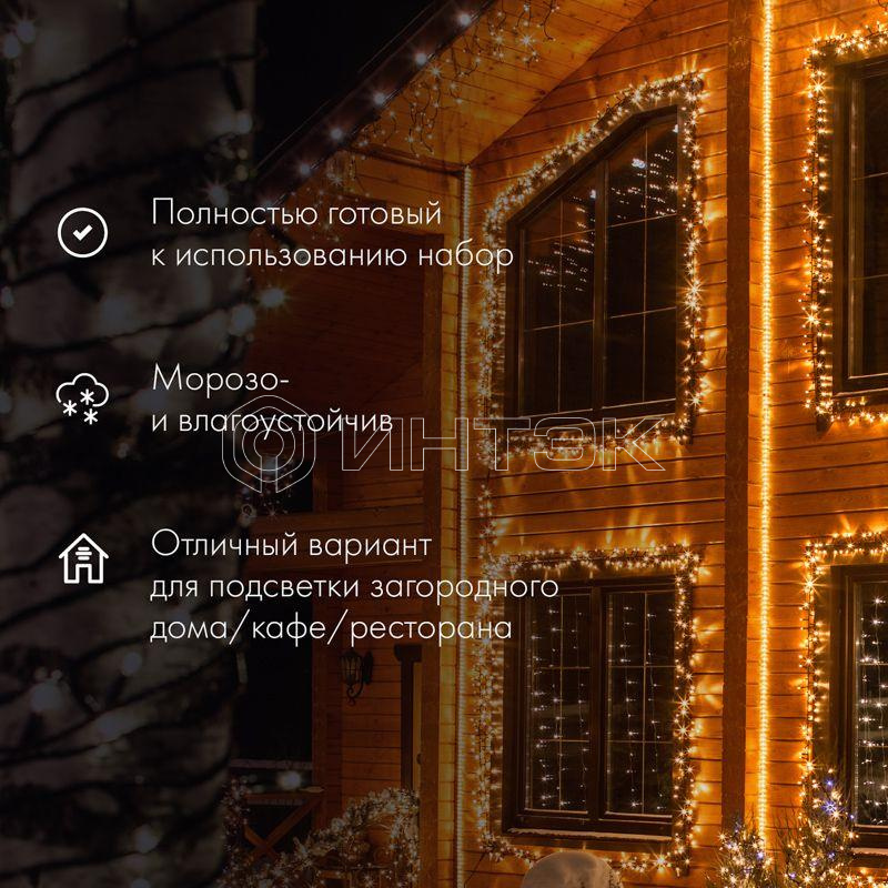 Шнур светодиодный Дюралайт фиксинг 2Вт 24LED/м мультиколор (RYGB) 25м Neon-Night 121-328-14 изображение, фото
