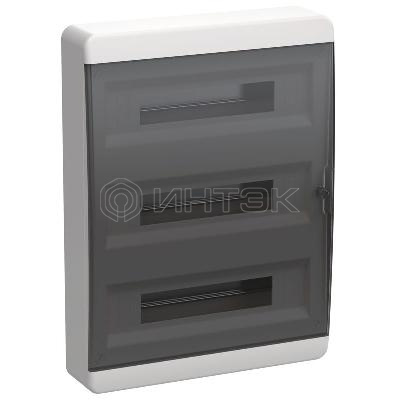 Корпус ЩРН-П-54 TEKFOR IP41 черн. прозр. дверь пластик. IEK TF5-KP12-N-54-41-K01-K03 изображение, фото