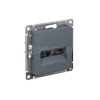 Розетка компьютерная 2-м AtlasDesign RJ45 кат.5E механизм грифель  Systeme Electric ATN000785 изображение, фото