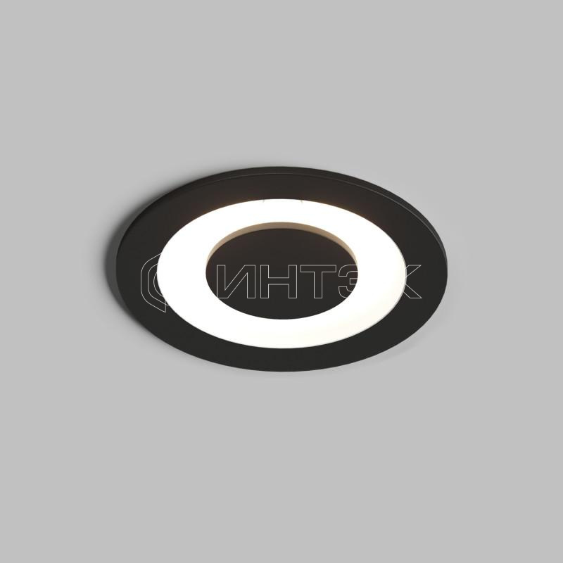 Светильник 5Вт 3000К IP20 LED встраив. алюм. черн. DENKIRS 666756 изображение, фото