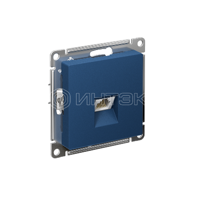 Розетка компьютерная AtlasDesign RJ45 кат.5E механизм аквамарин Systeme Electric ATN001183 изображение, фото