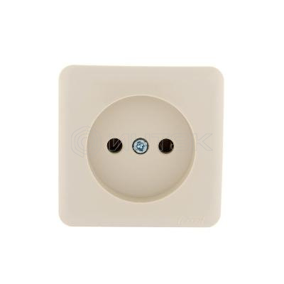 Розетка 1-м ОП Viola 16А IP20 без заземл. крем. LEZARD 751-0300-121 изображение, фото