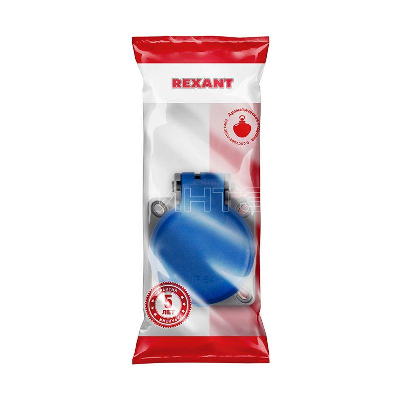 Розетка влагозащ. с крышкой с/з скрытая установка16А IP54 каучук Rexant 111-008 изображение, фото