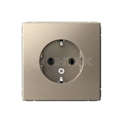 Розетка ArtGallery 16А с заземл. механизм шампань  Systeme Electric GAL000543 изображение, фото