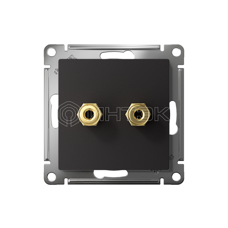 Розетка аудио 2-м AtlasDesign карбон Systeme Electric ATN001087 изображение, фото