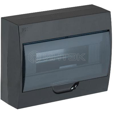 Корпус навесной ЩРН-П-12 Krepta 3 IP41 пластик. черн. IEK MKP12-N-12-41-K02 изображение, фото