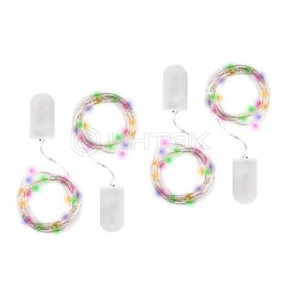 Гирлянда DC-G05-20MS4 20LED RGB 2xCR2032 (в компл.) (уп.4шт) ФАZА 5048058 изображение, фото