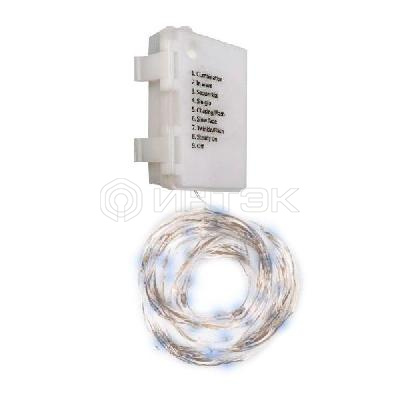 Гирлянда DC-G03-120W 120microLED 12.1м 8реж. 3xAA (не в компл.) бел. ФАZА 5047839 изображение, фото
