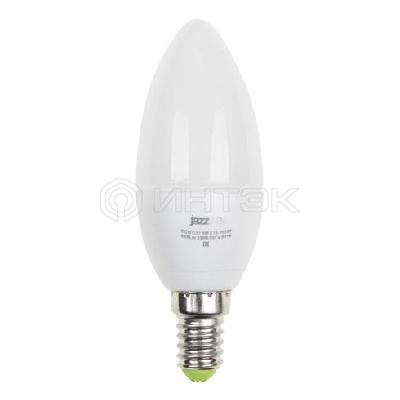 Лампа светодиодная PLED-ECO 5Вт C37 свеча матовая 4000К нейтр. бел. E14 400лм 230В 50Гц JazzWay 1036865A изображение, фото