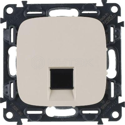 Розетка компьютерная 1-м Valena Allure RJ45 кат.5E UTP с лицев. панелью механизм сл. кость  Legrand 753840 изображение, фото
