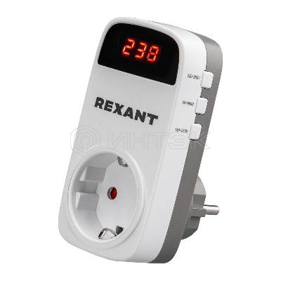 Реле напряжения «вилка-розетка» с дисплеем 16А Rexant 10-6040 изображение, фото