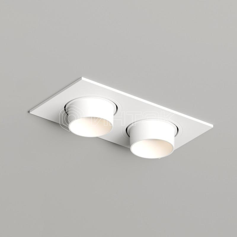 Светильник 15Вт LED GU5.3 IP20 встраив. пластик бел. DENKIRS 697503 изображение, фото