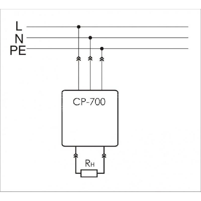 Реле напряжения CP-700 (однофазный; цифровая индикация напряжения тип корпуса вилка-розетка; 150-300В 16А 1NO IP20) F&F EA04.009.010 изображение, фото