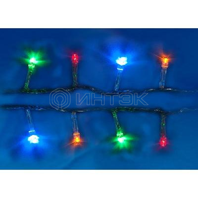 Гирлянда светодиодная ULD-S0250-020/STA MULTI IP20 2.5м 20 светодиодов разноцвет. свет провод прозр. Uniel UL-00005481 изображение, фото