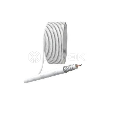 Кабель коаксиальный RG-6U CCS/оплетка Al 64проц. PVC Simple 75Ом бел. (м) Эра Б0044597 изображение, фото