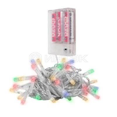 Гирлянда DC-G01-80M 80LED RGB 7.8м 8реж. 3xAA (не в компл.) ФАZА 5047754 изображение, фото