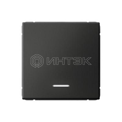 Выключатель 1-кл. ArtGallery (сх. 1а) 10AX с подсветкой механизм базальт  Systeme Electric GAL001413 изображение, фото