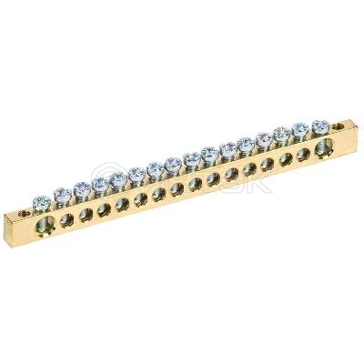 Шина PEN "земля-ноль" 6х9мм 16/2 (16групп/крепеж по краям) IEK YNN11-16-100 изображение, фото