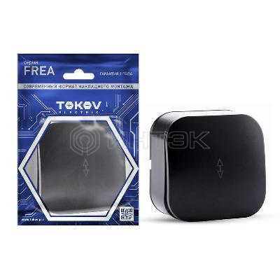 Переключатель 1-кл. ОП Frea 10А IP20 250В АБС-пластик карбон TOKOV ELECTRIC TKE-FR-P1-C14 изображение, фото