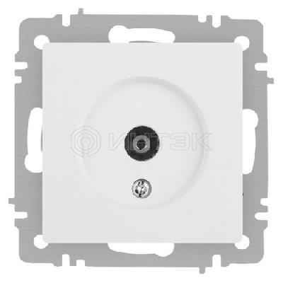 Розетка телевизионная одиночная TV СП Accent 6-301-01М IP20 бел. матов. Intro Б0063603 изображение, фото