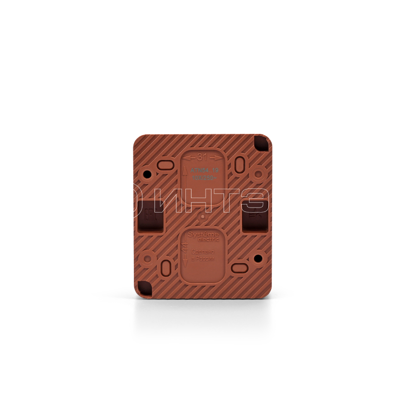 Выключатель для жалюзи 2-кл. ОП AtlasDesign PROFI 10А IP54 терракот. Systeme Electric ATN547019 изображение, фото