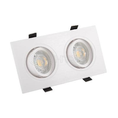 Светильник 10Вт GU5.3 IP20 LED встраив. пластик бел. DENKIRS 529038 изображение, фото