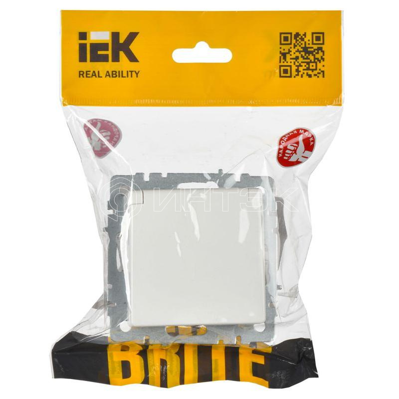 Розетка BRITE РСбш10-3-БрБ 16А IP20 с заземл. защ. шторки с крышкой механизм бел. IEK BR-R16-16-K01 изображение, фото
