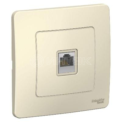 Розетка компьютерная 1-м СП Blanca RJ45 кат.5E молочн. Systeme Electric BLNIS045002 изображение, фото