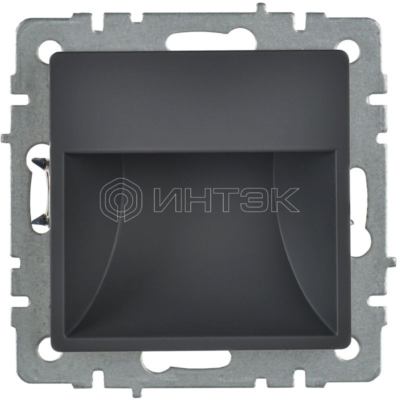 Подсветка светодиодная BRITE встраив. ПЛ20-БрГ механизм графит IEK BR-FL20-K53 изображение, фото