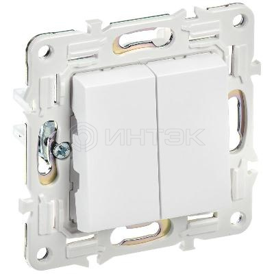 Выключатель 2-кл. SKANDY 10А SK-V04W арктич. бел. IEK SK-V20-0-10-K01 изображение, фото