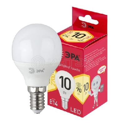 Лампа светодиодная RED LINE LED P45-10W-827-E14 R 10Вт P45 шар 2700К тепл. бел. E14 Эра Б0052378 изображение, фото