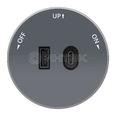 Розетка MultiTrack с 2-мя заряд. устройствами USB тип A+C 18Вт 5В/3А графит Systeme Electric MTK13003G изображение, фото