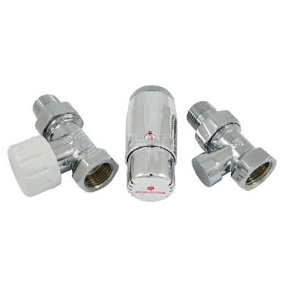 Комплект подключения SCHLOSSER STANDARD MINI 1/2quot; прямой, хром, с термоголовкой MINI М30х1,5 изображение, фото