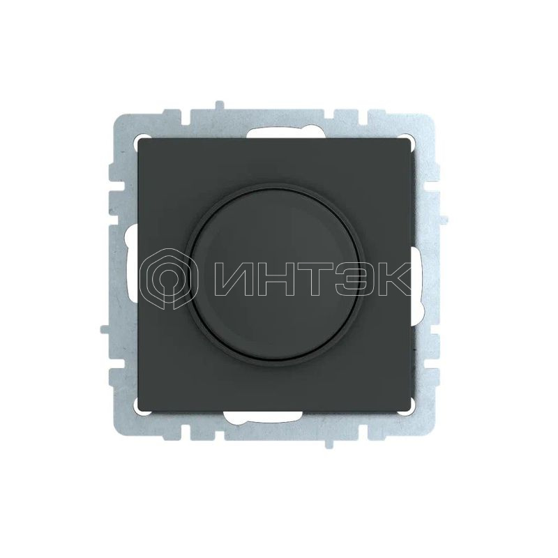 Светорегулятор СП BRITE пов-наж. 600Вт СС10-1-0-БрГ механизм графит IEK BR-D20-0600-K53 изображение, фото