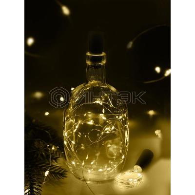 Гирлянда "Пробки" DC-G04-20YS2 20 LED 3х(LR44/LR1154/AG13/G13) в компл. желт. (уп.2шт) ФАZА 5059672 изображение, фото